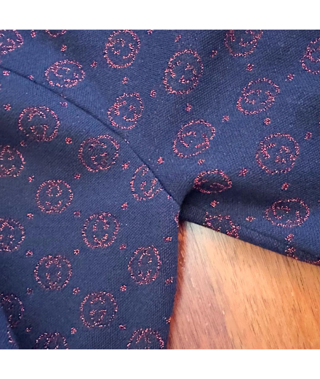 GUCCI Синий шерстяной кардиган, фото 4