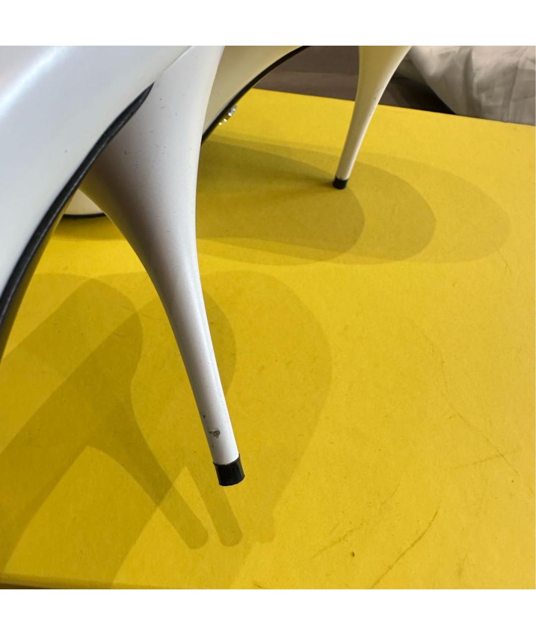 PRADA Белые кожаные туфли, фото 3