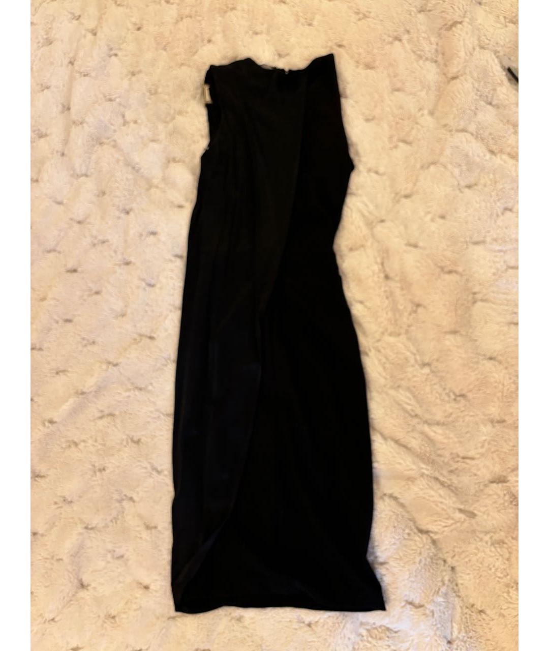 VERSACE COLLECTION Черное вискозное вечернее платье, фото 2