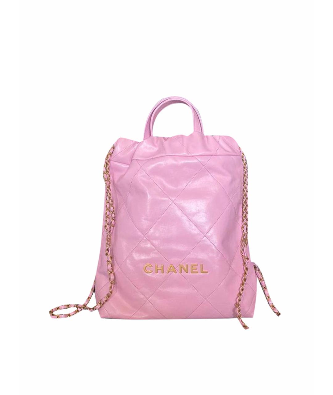 CHANEL PRE-OWNED Розовый кожаный рюкзак, фото 1