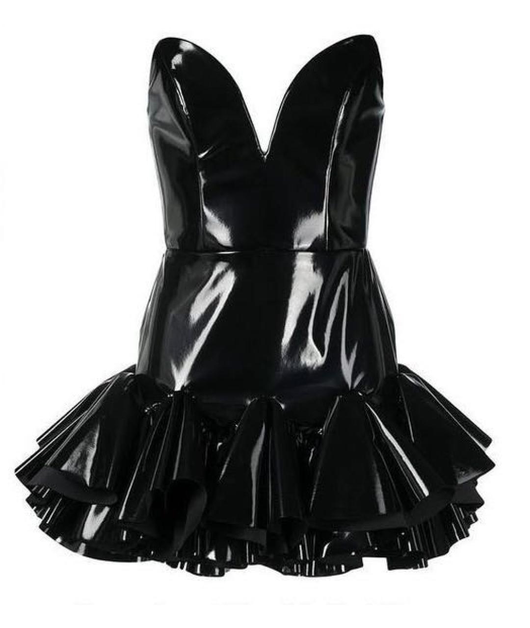 GIUSEPPE DI MORABITO Черное полиэстеровое платье, фото 1