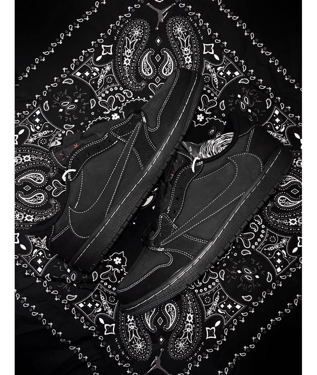 JORDAN Черные нубуковые низкие кроссовки / кеды, фото 7