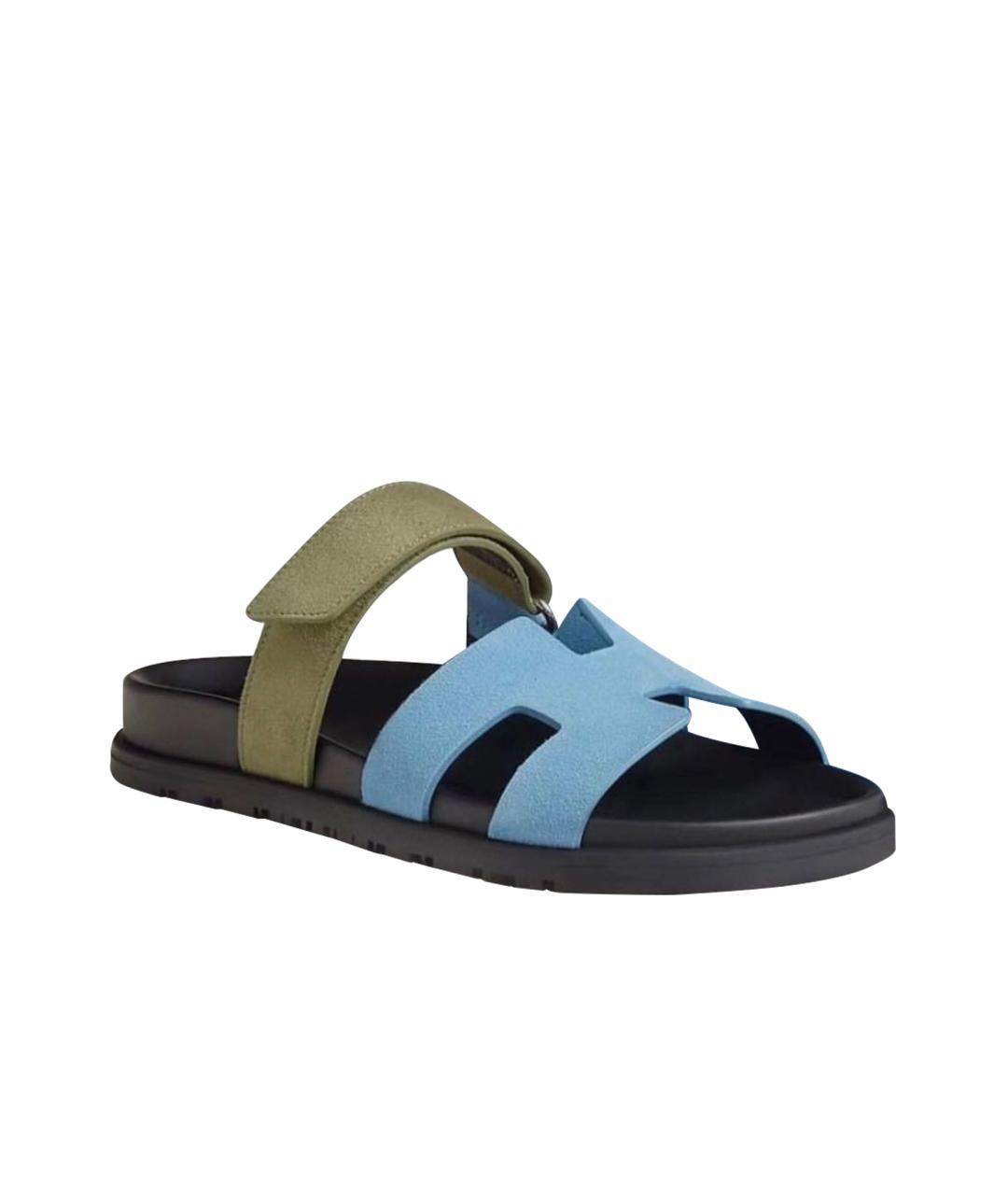 HERMES Замшевые сандалии, фото 1