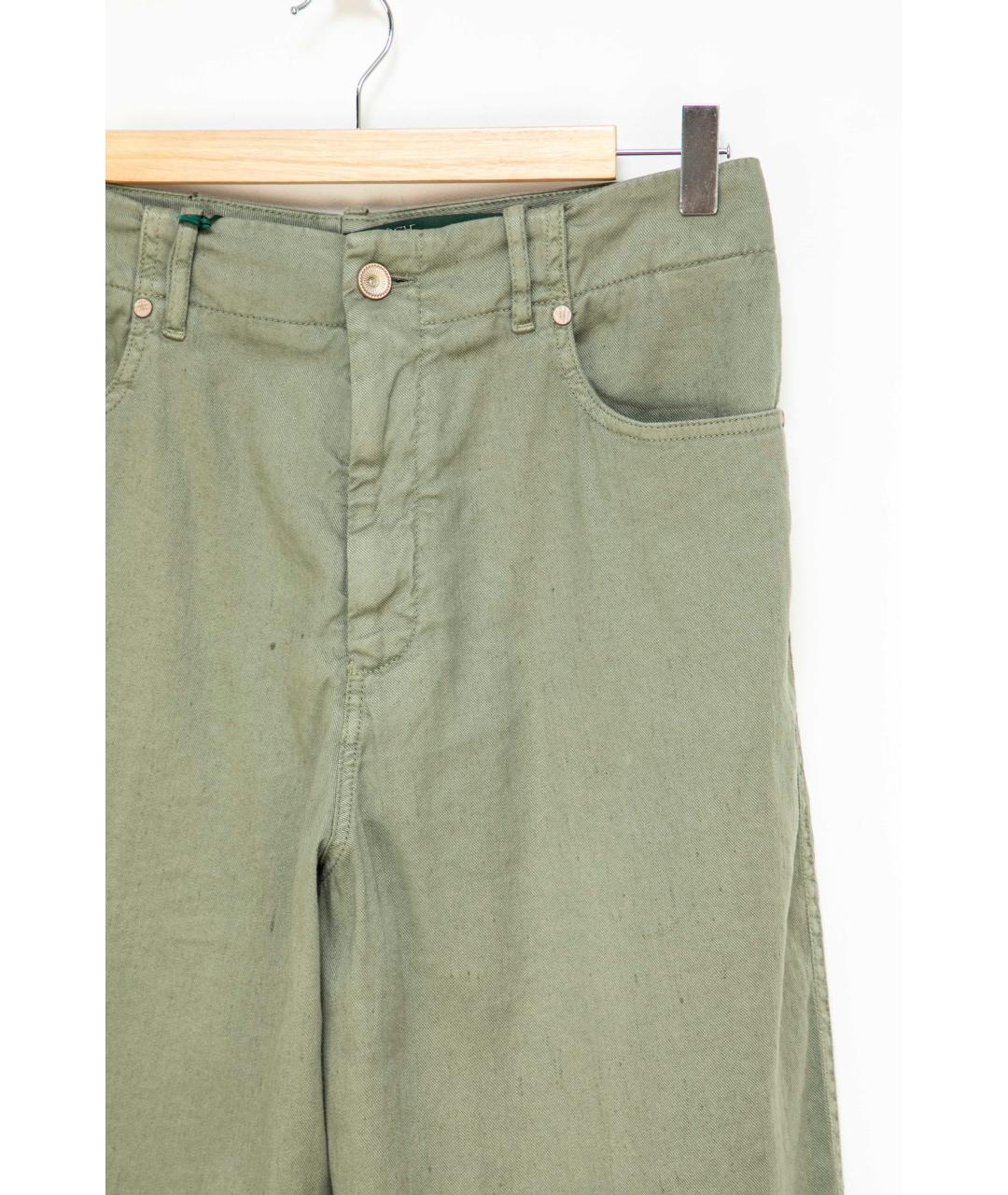 BERWICH Зеленые прямые джинсы, фото 3