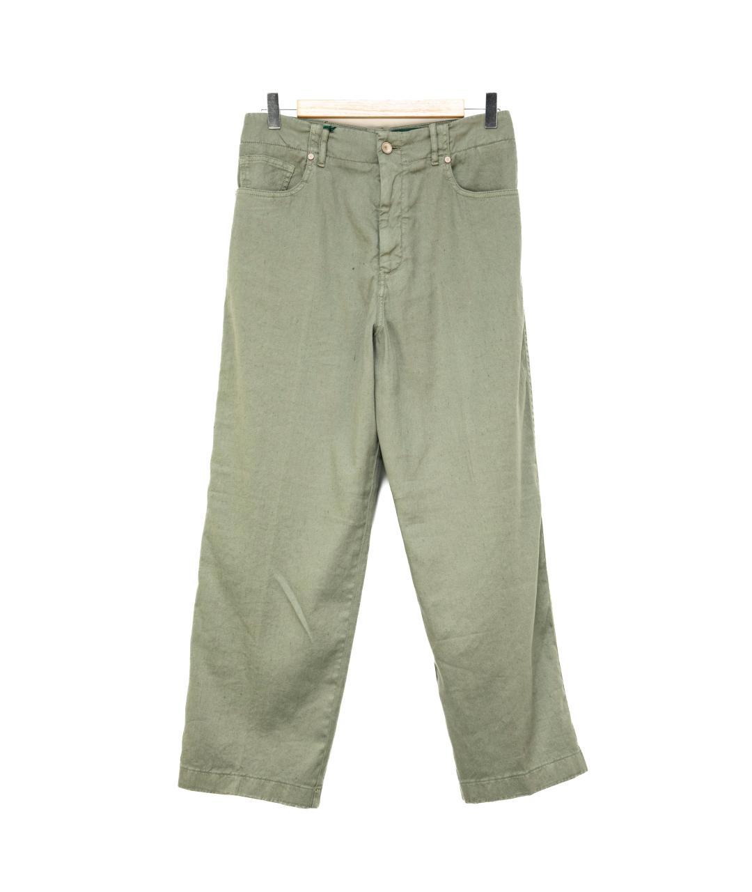 BERWICH Зеленые прямые джинсы, фото 1