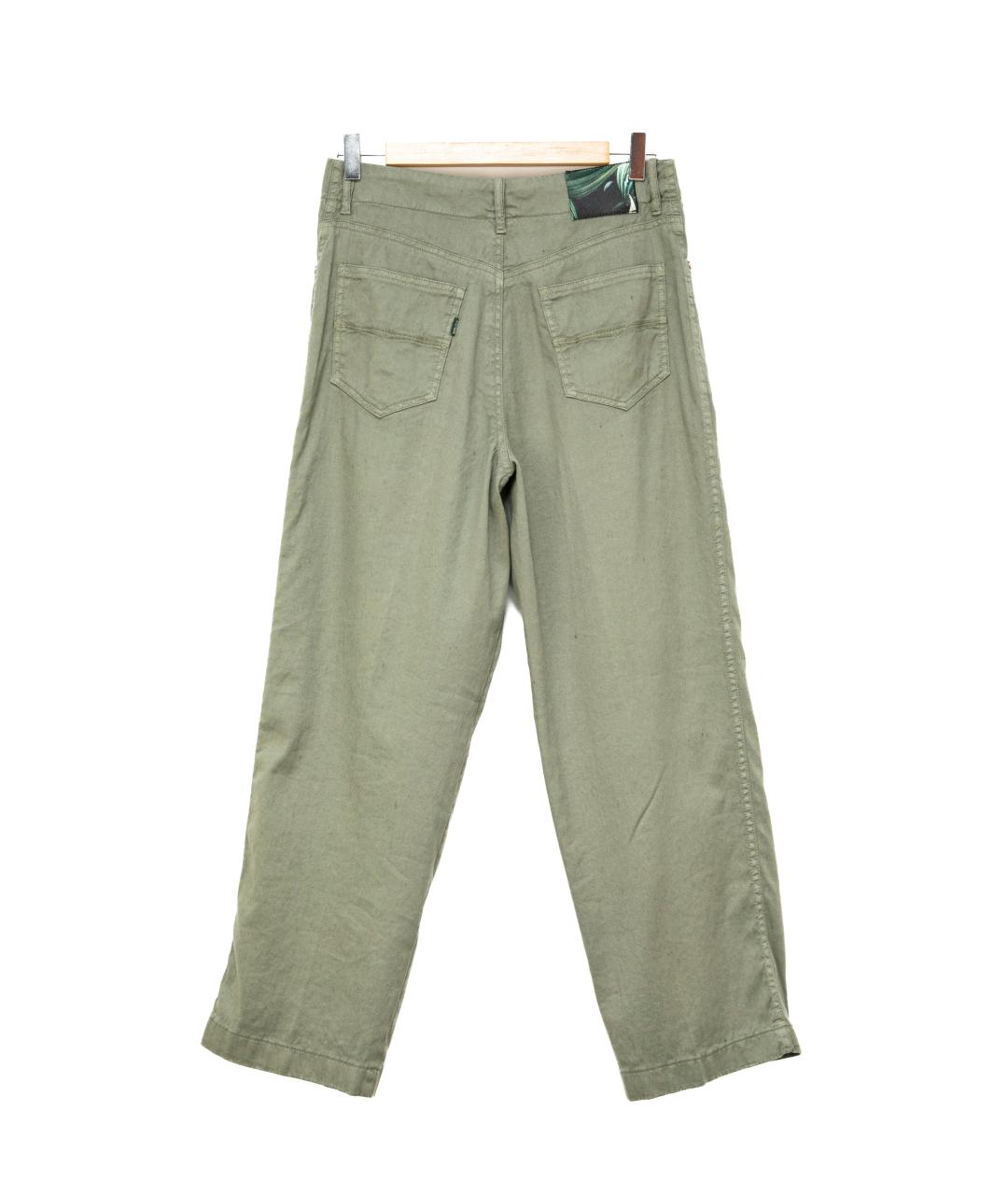 BERWICH Зеленые прямые джинсы, фото 2