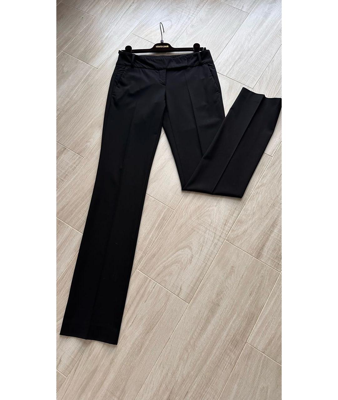 HUGO BOSS Черные шерстяные прямые брюки, фото 4