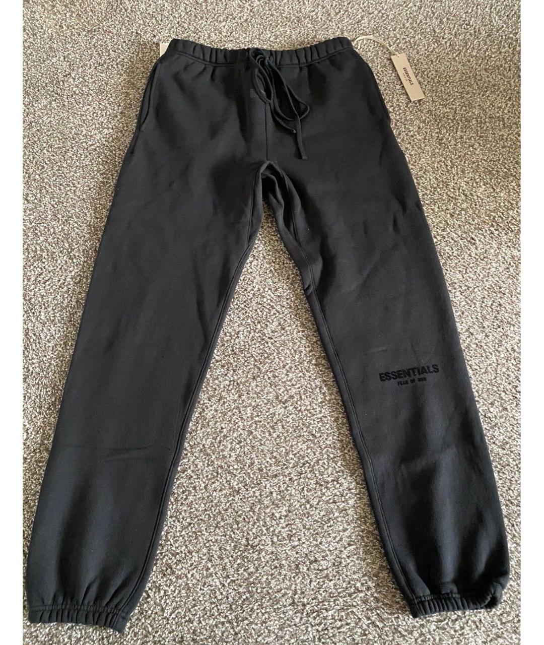 FEAR OF GOD ESSENTIALS Черные хлопковые спортивные брюки и шорты, фото 2