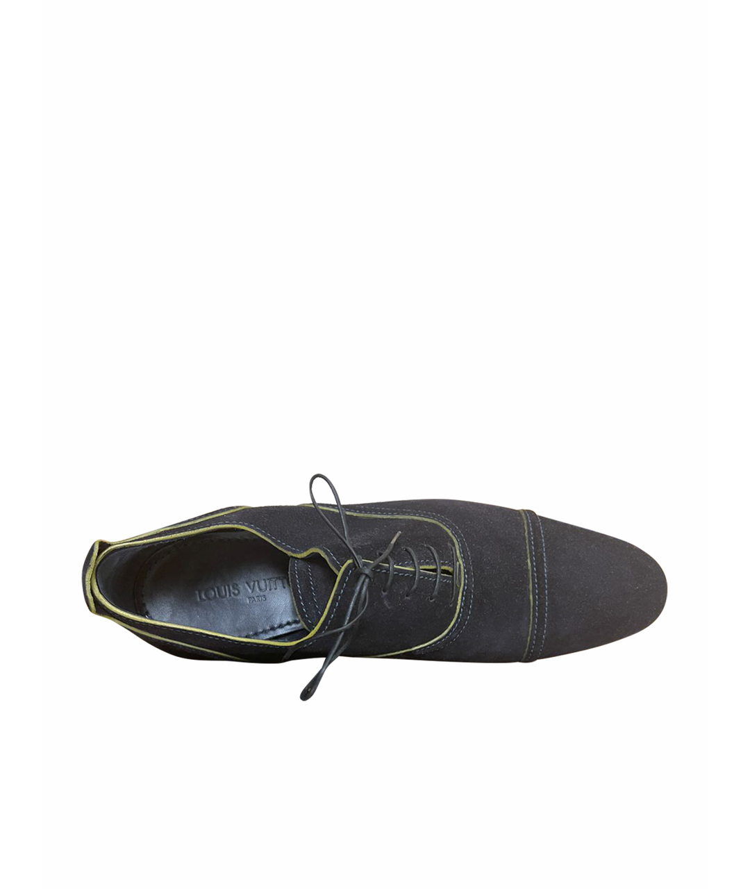 LOUIS VUITTON PRE-OWNED Темно-синие замшевые туфли, фото 1