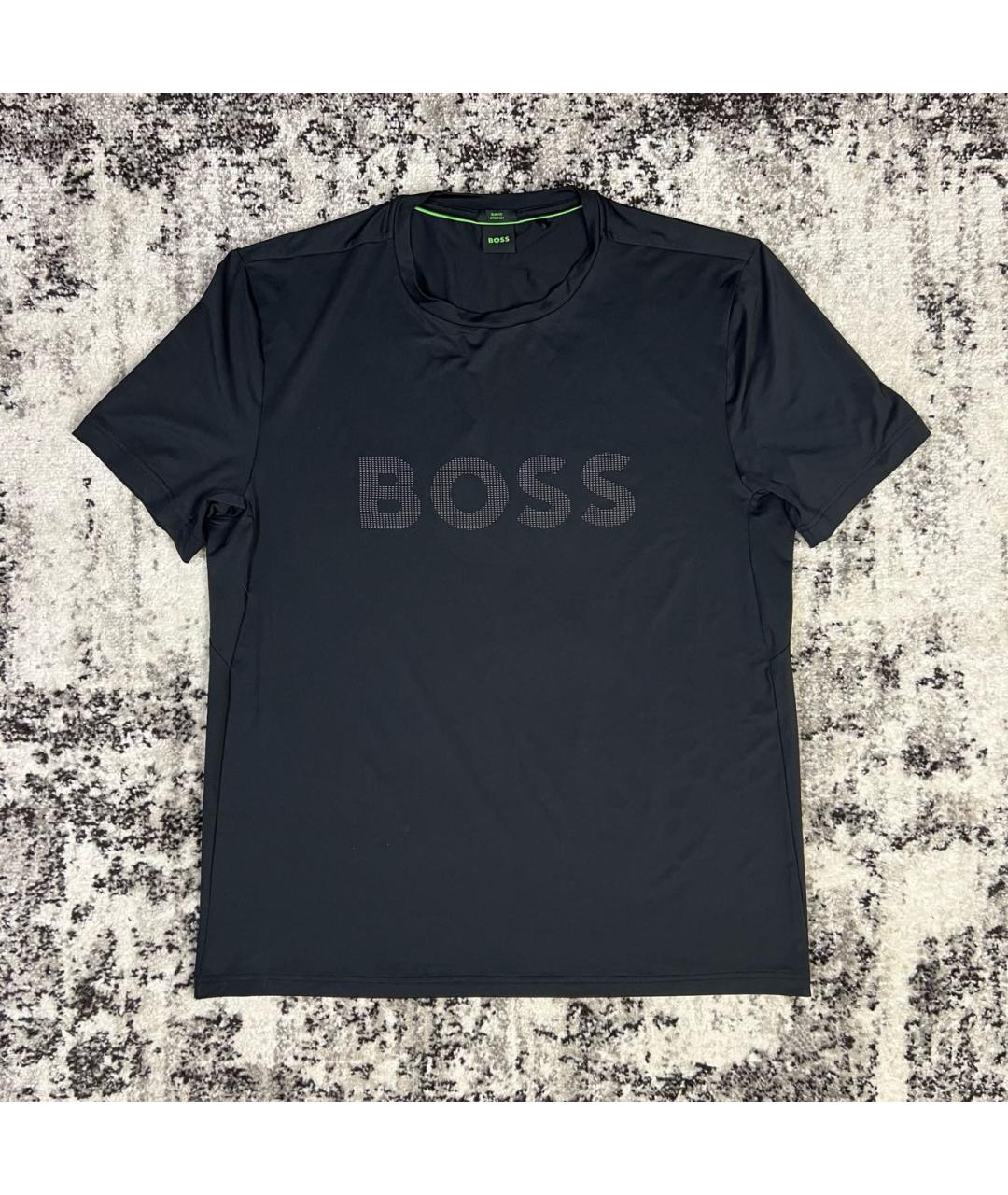 HUGO BOSS Черная синтетическая футболка, фото 6