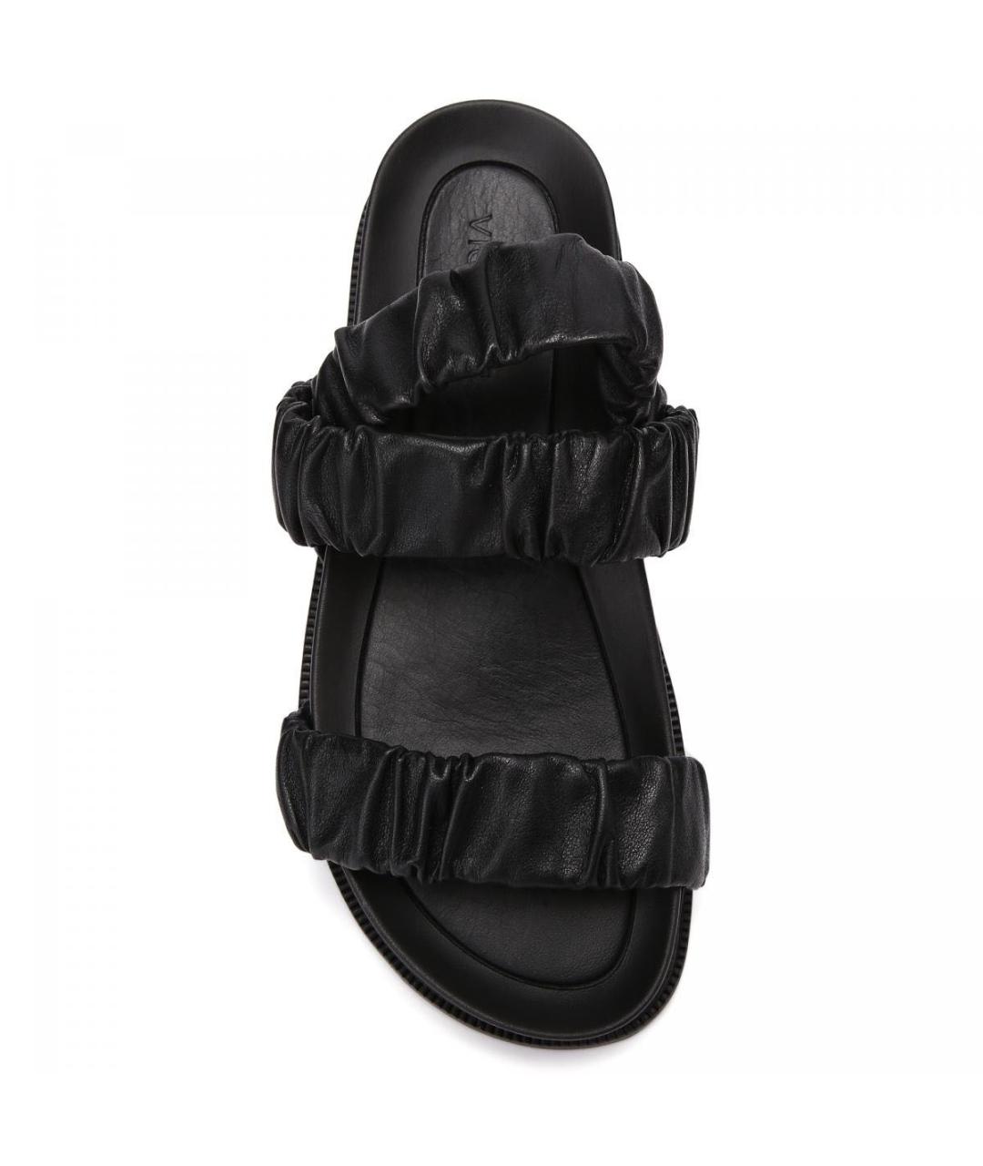 VIC MATIE Черные кожаные сандалии, фото 3