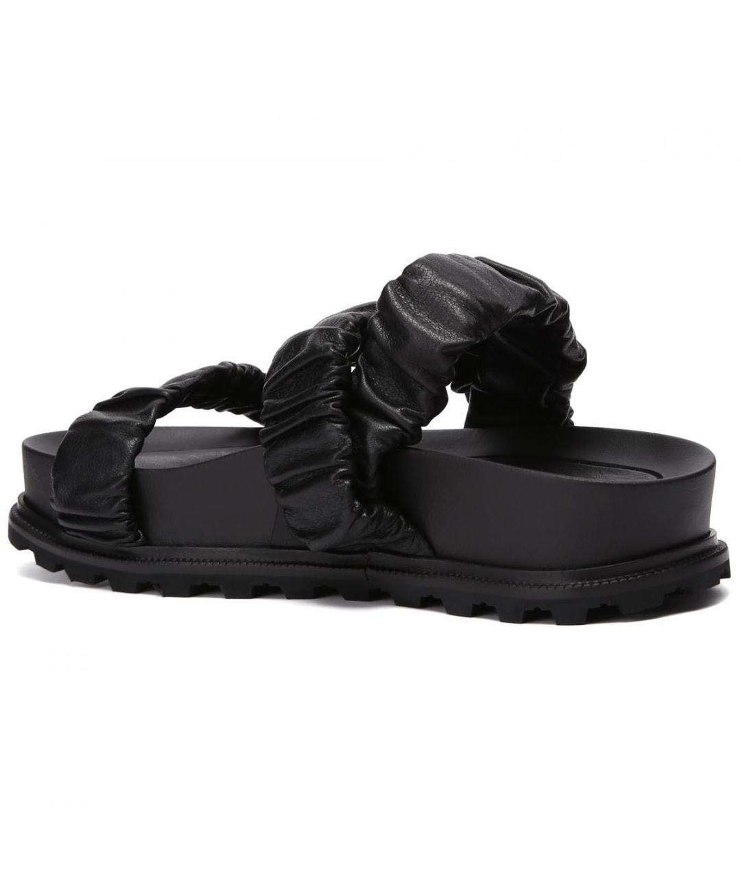 VIC MATIE Черные кожаные сандалии, фото 2