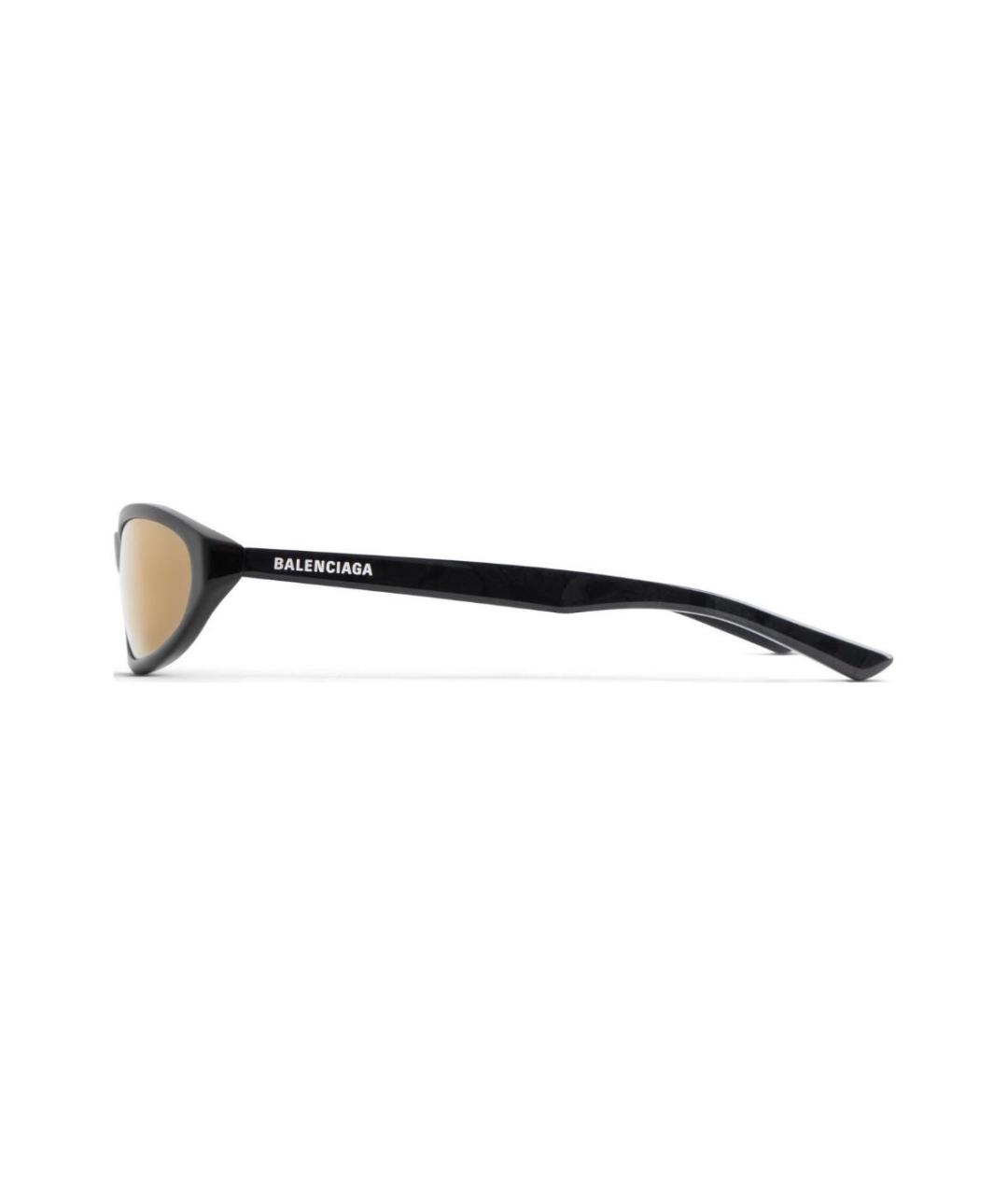 BALENCIAGA Черные пластиковые солнцезащитные очки, фото 3
