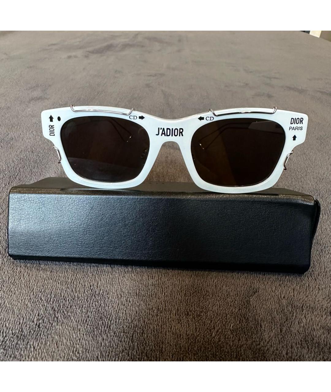 CHRISTIAN DIOR PRE-OWNED Белые пластиковые солнцезащитные очки, фото 2
