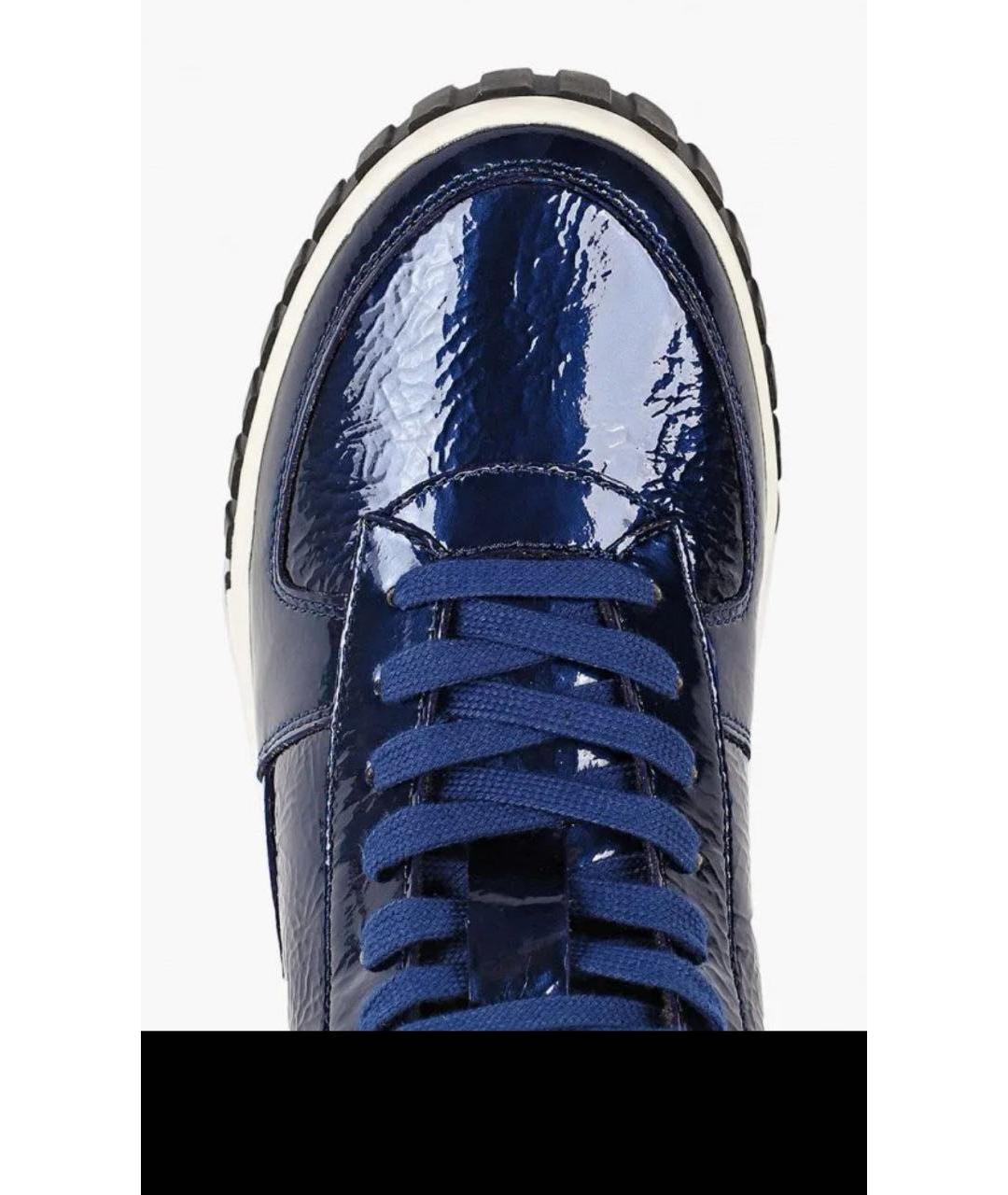 DIESEL Темно-синие кожаные ботинки, фото 3