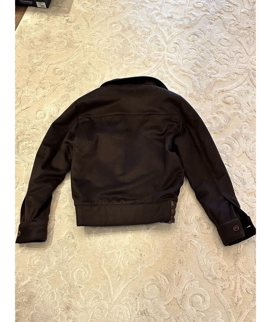 UOMO COLLEZIONI Коричневая куртка из экзотической кожи, фото 2