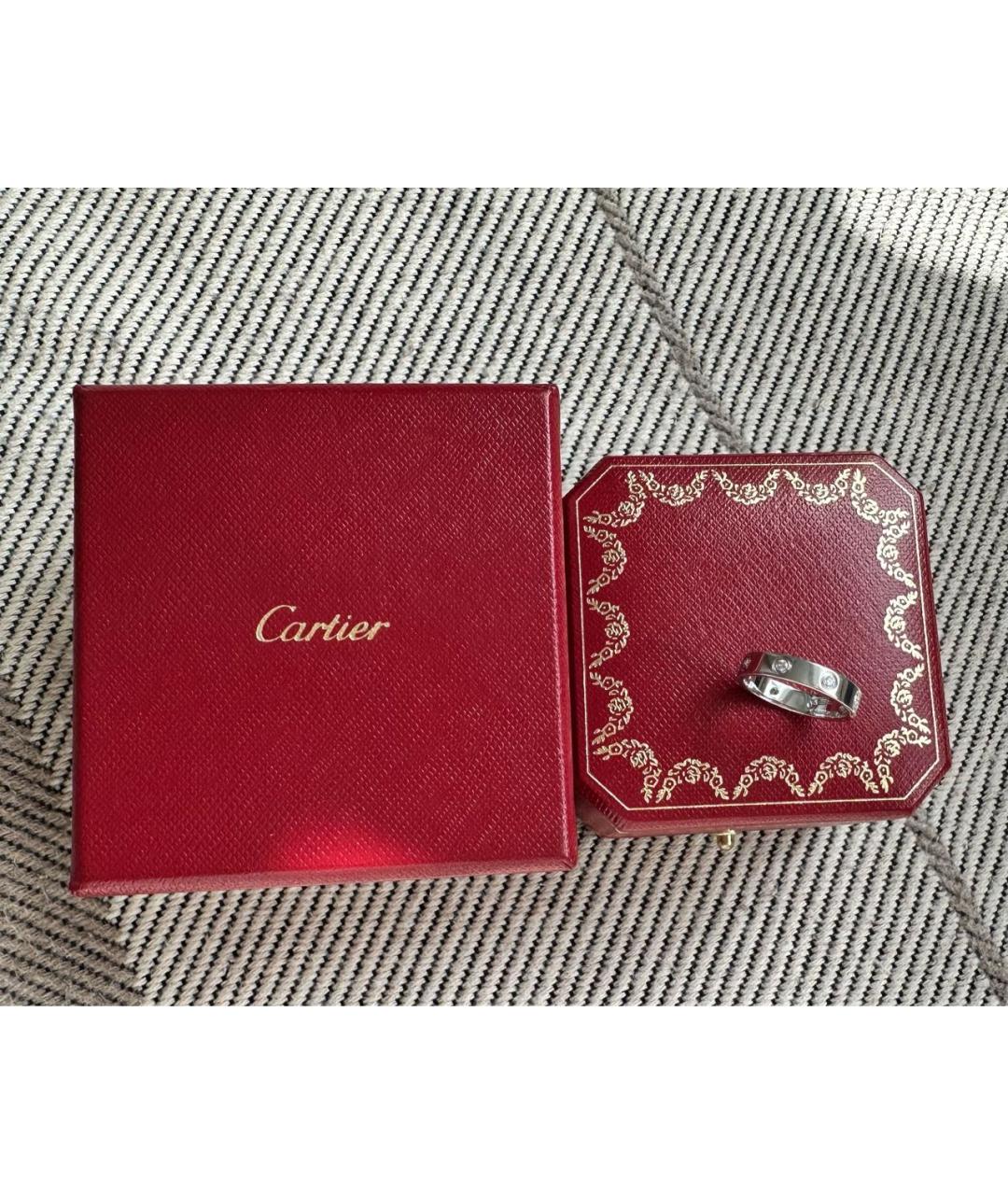 CARTIER Белое кольцо из белого золота, фото 2