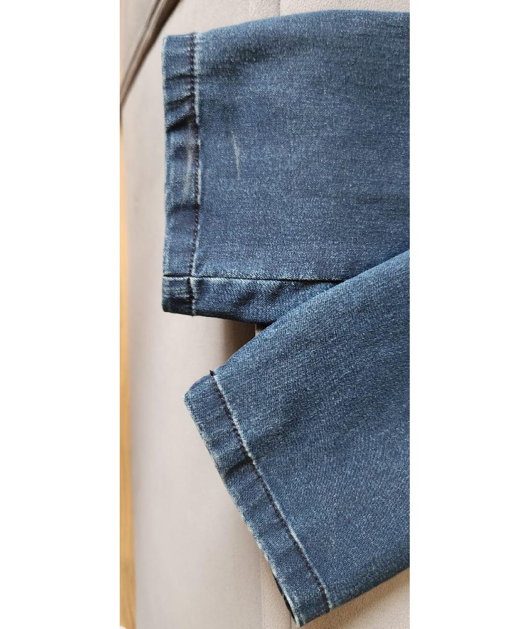 PAUL & SHARK Темно-синие хлопко-полиэстеровые прямые джинсы, фото 9