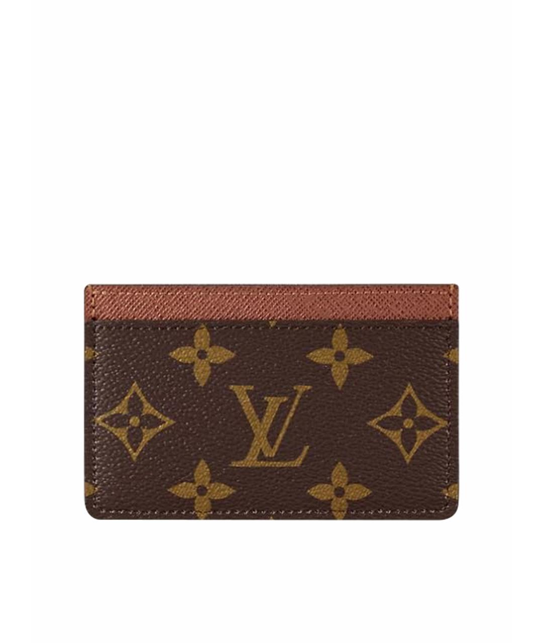 LOUIS VUITTON Коричневый кардхолдер, фото 1