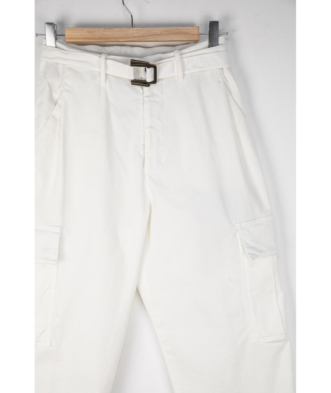 BERWICH Белые прямые брюки, фото 3