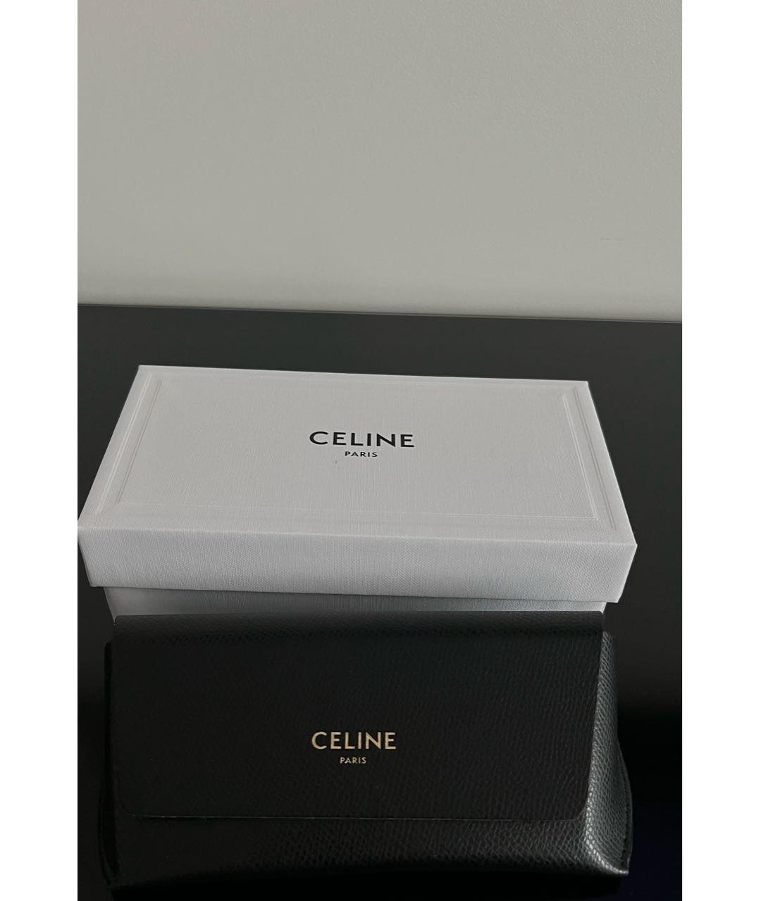 CELINE PRE-OWNED Черные пластиковые солнцезащитные очки, фото 4