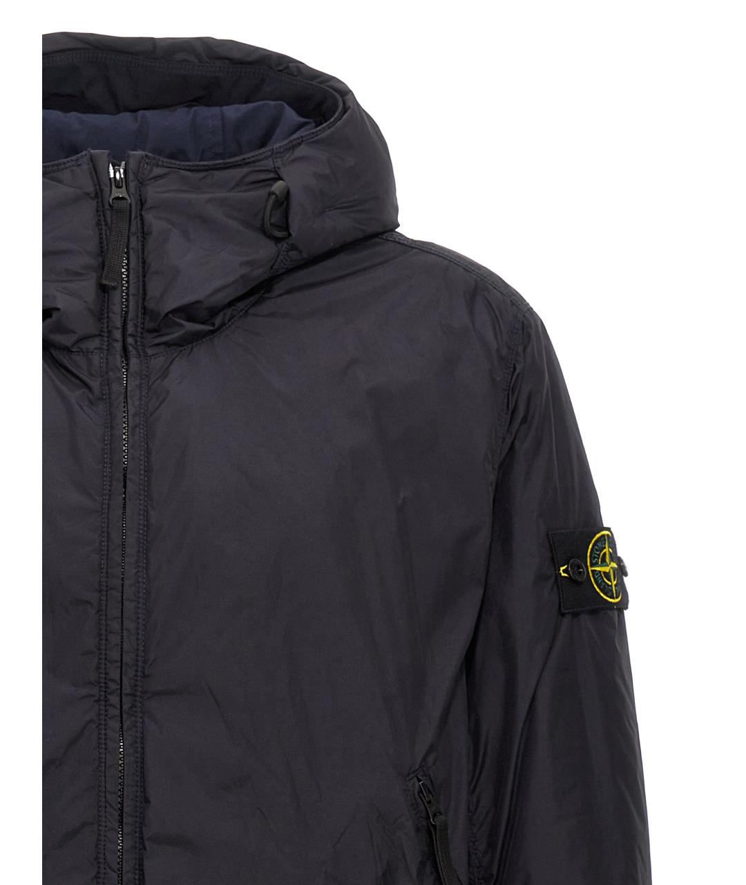 STONE ISLAND Темно-синяя полиамидовая куртка, фото 3