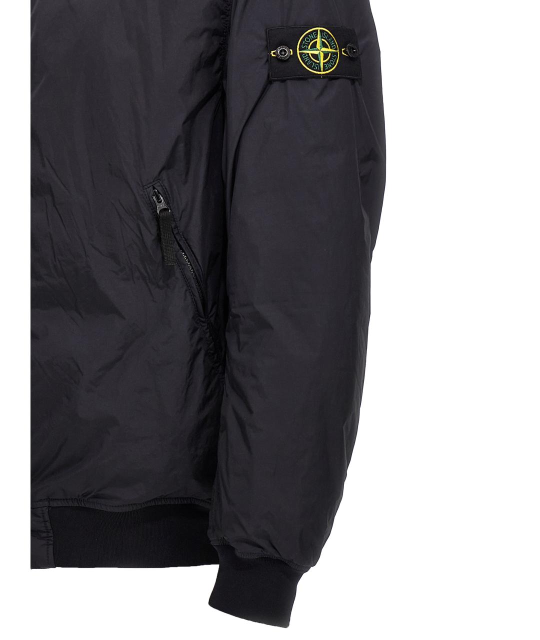 STONE ISLAND Темно-синяя полиамидовая куртка, фото 4