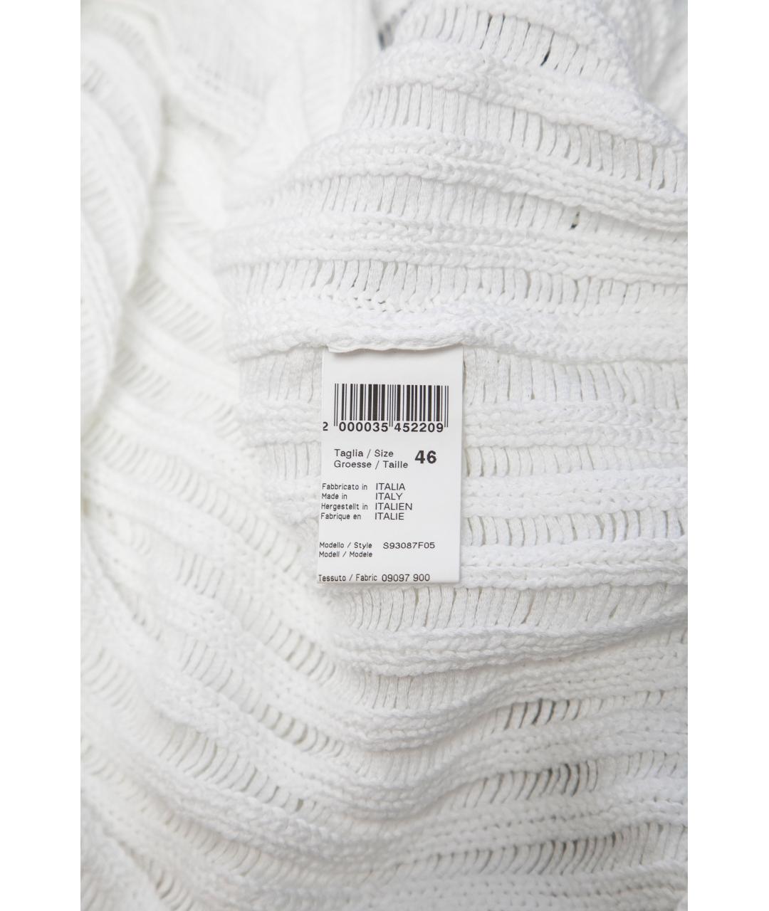 PESERICO Белый хлопковый джемпер / свитер, фото 4