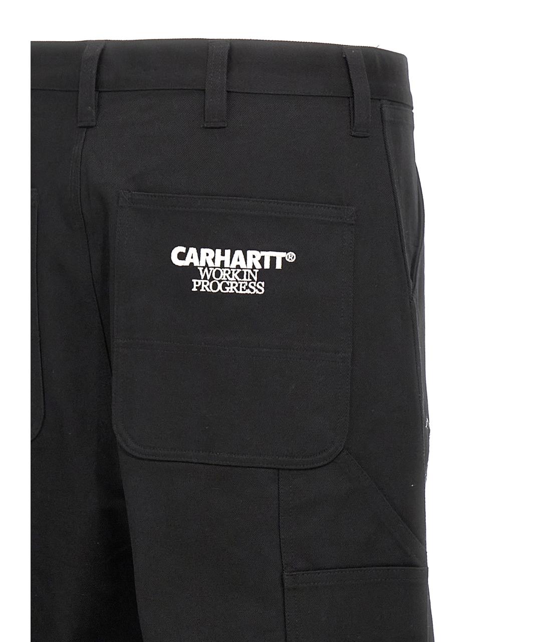 CARHARTT WIP Черные хлопковые повседневные брюки, фото 4