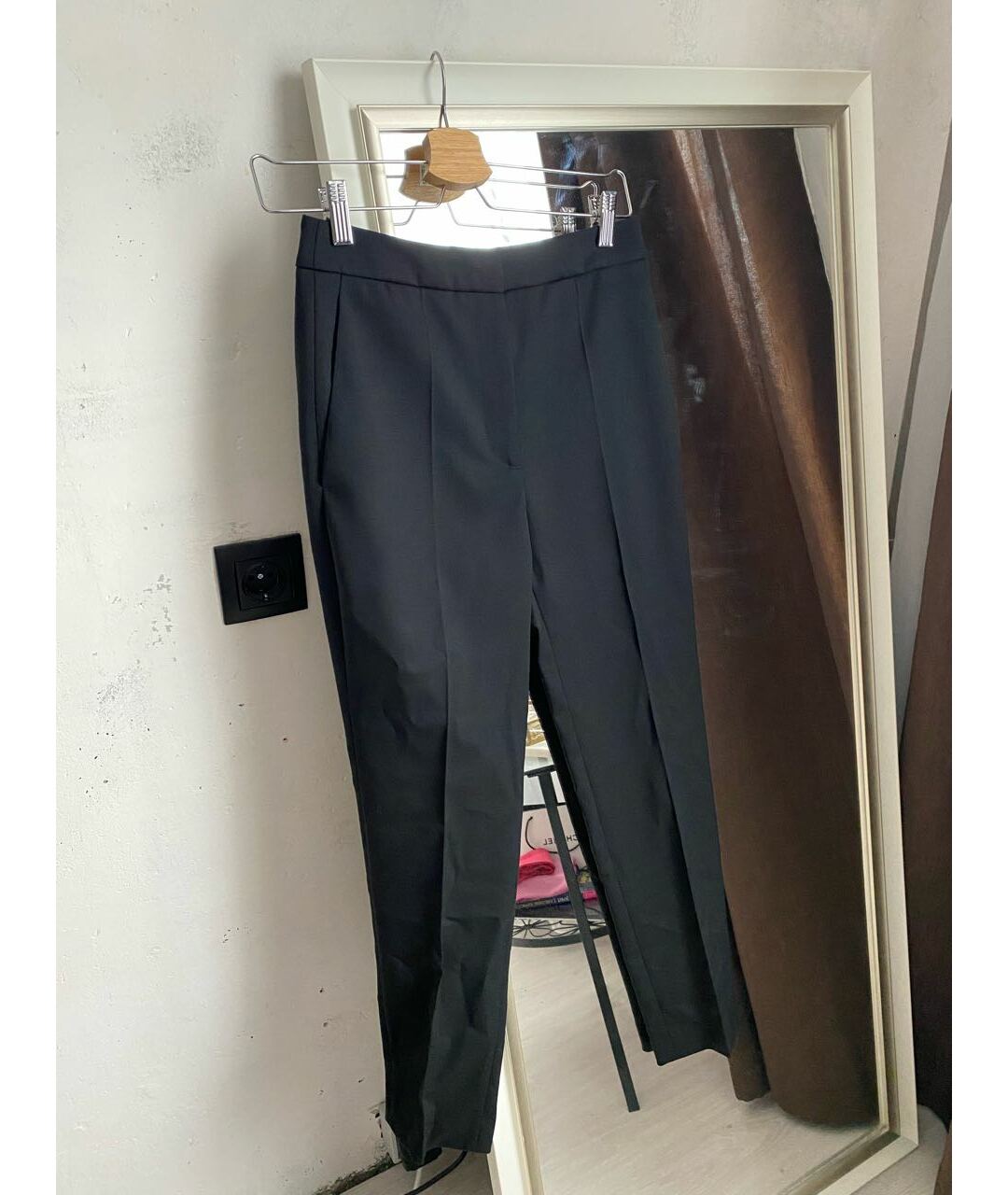 SANDRO Черные шерстяные брюки узкие, фото 2