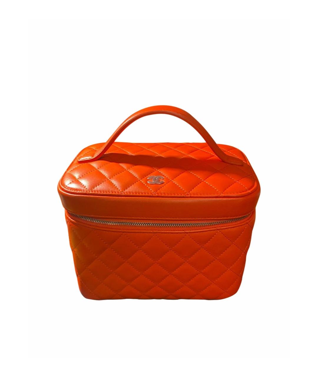 CHANEL PRE-OWNED Красная кожаная сумка с короткими ручками, фото 1