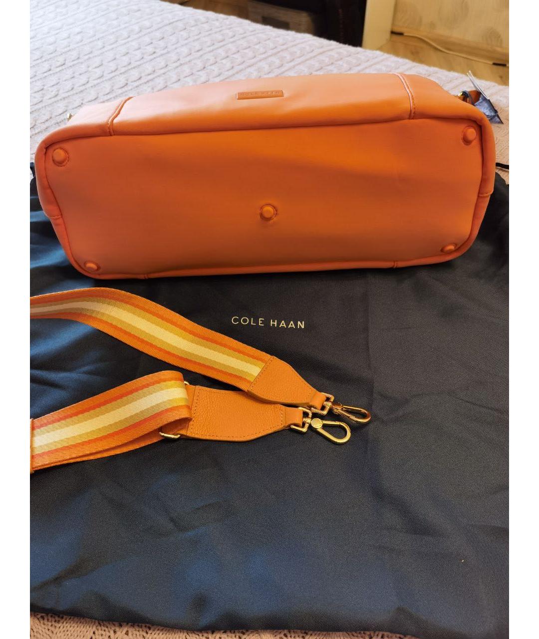 COLE HAAN Оранжевая дорожная/спортивная сумка, фото 3