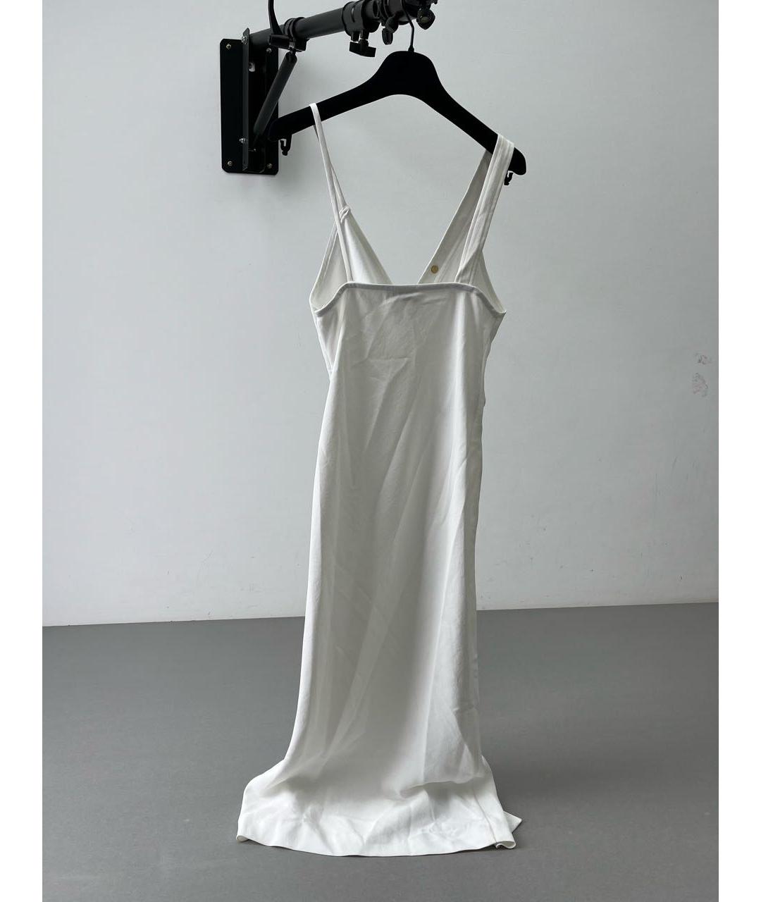 SANDRO Белое полиэстеровое повседневное платье, фото 2