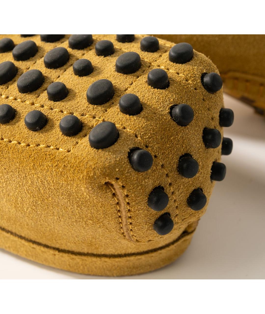 TOD'S Горчичные замшевые мокасины, фото 7