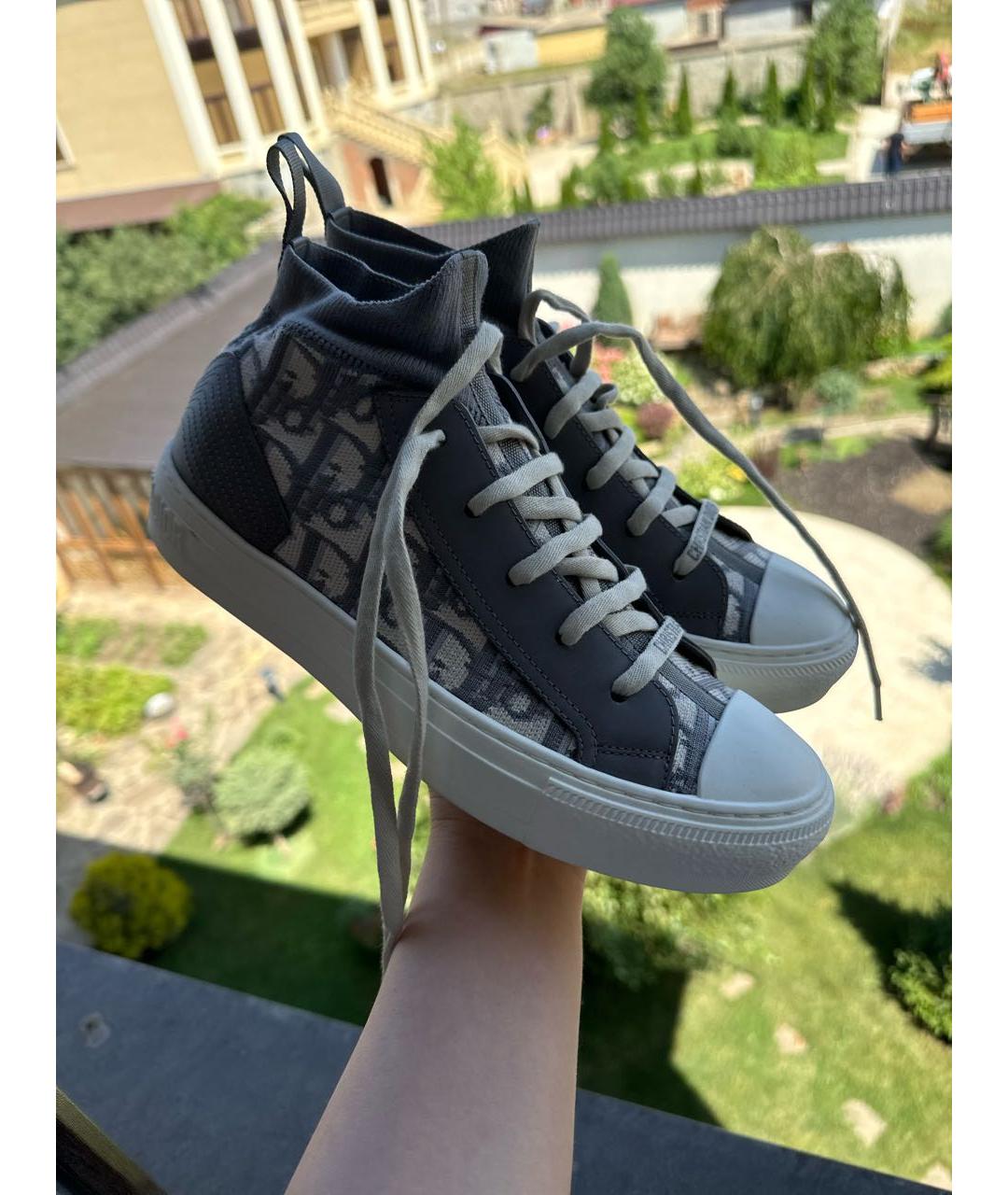 CHRISTIAN DIOR Серые кеды, фото 9