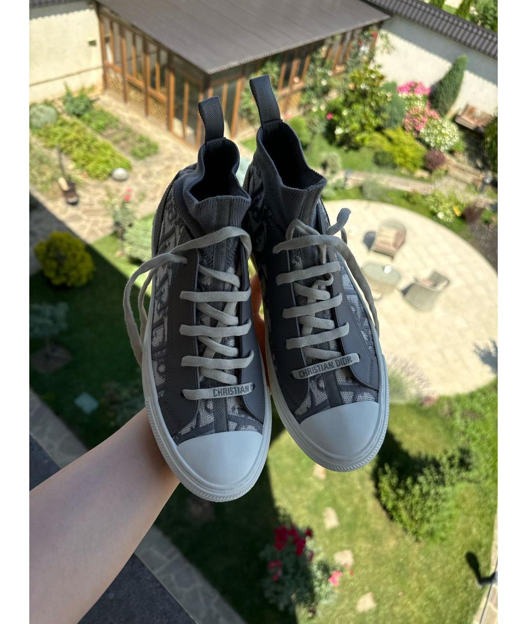CHRISTIAN DIOR Серые кеды, фото 2