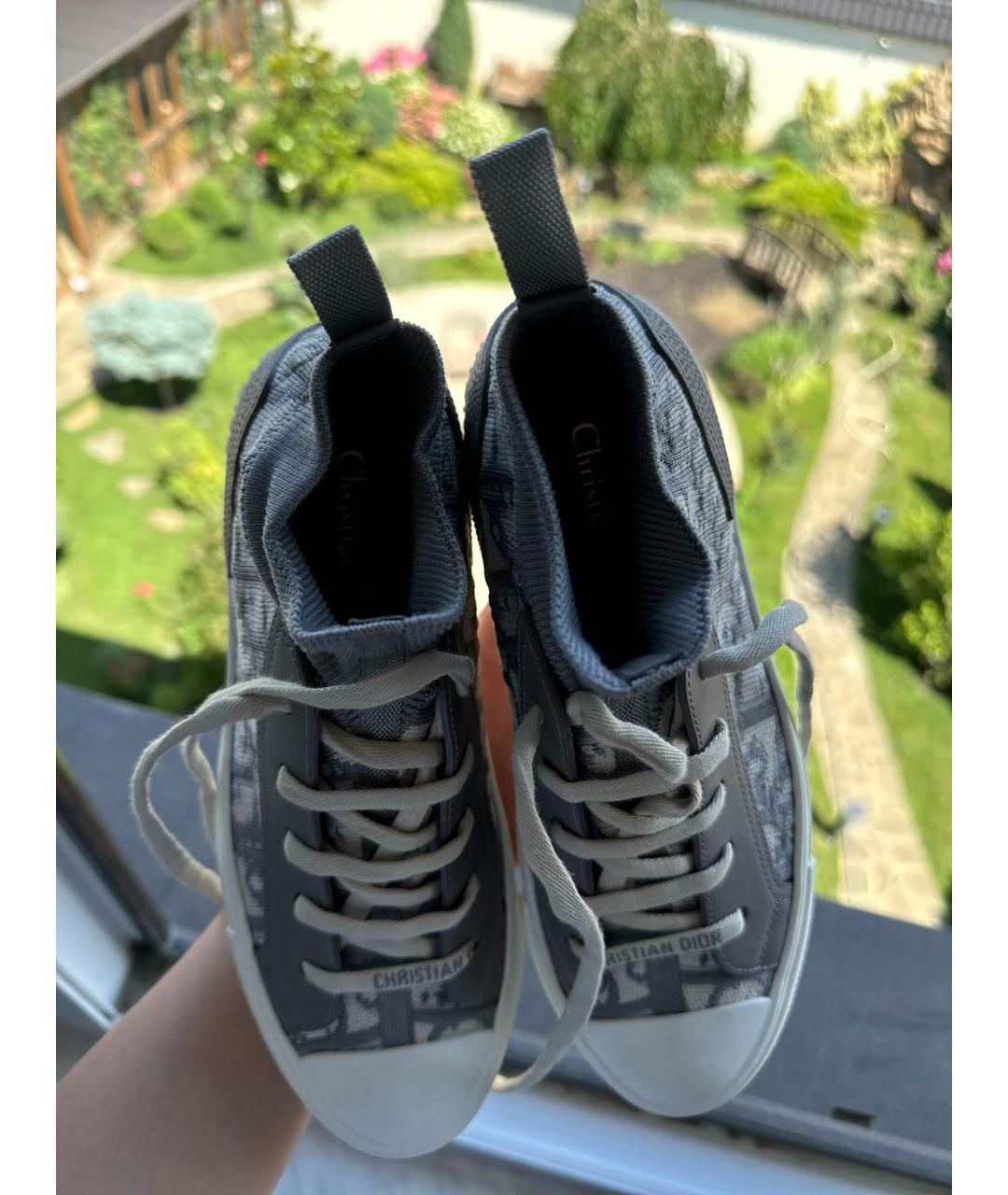 CHRISTIAN DIOR Серые кеды, фото 3