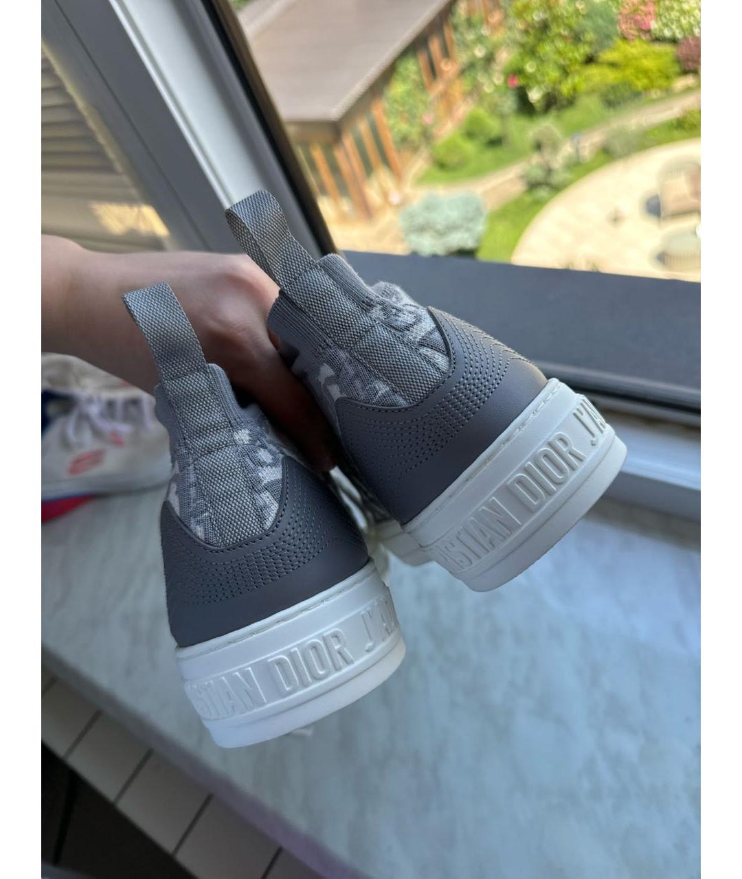 CHRISTIAN DIOR Серые кеды, фото 4