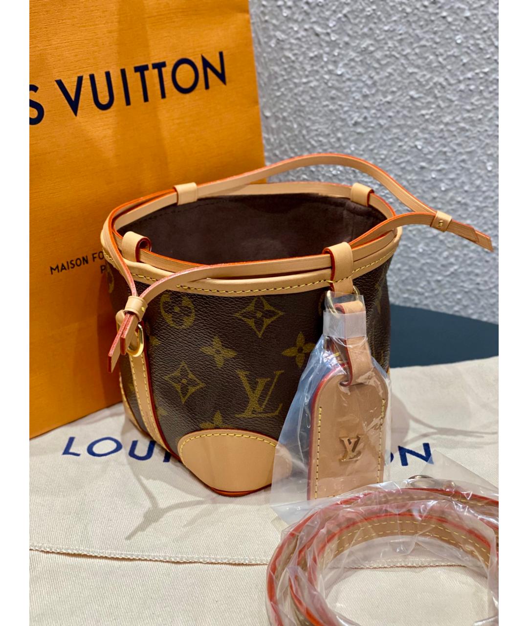 LOUIS VUITTON Коричневая сумка тоут, фото 2