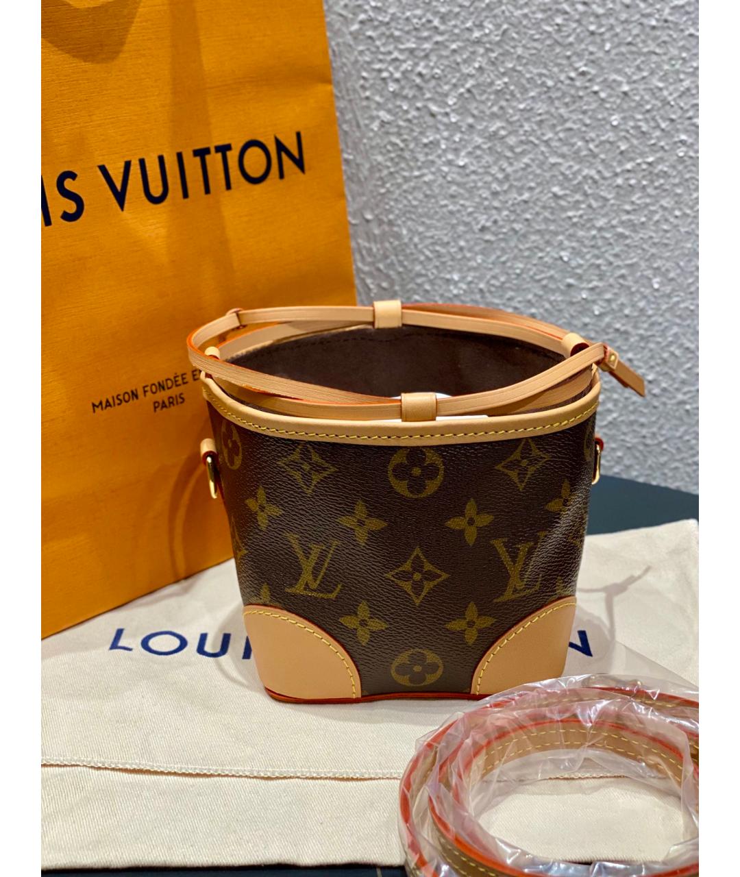 LOUIS VUITTON Коричневая сумка тоут, фото 3