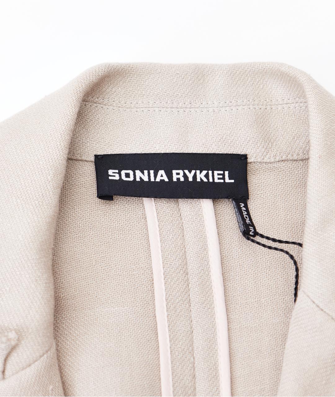 SONIA RYKIEL Бежевый льняной костюм с юбками, фото 5