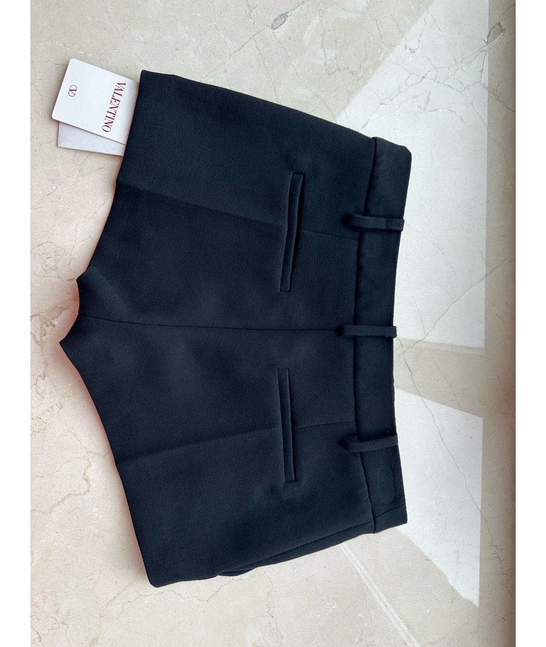 VALENTINO Черные шерстяные шорты, фото 2
