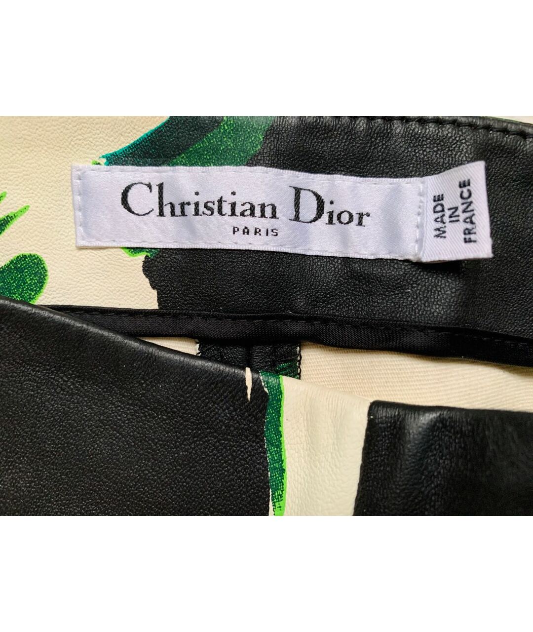 CHRISTIAN DIOR PRE-OWNED Мульти кожаные брюки узкие, фото 4