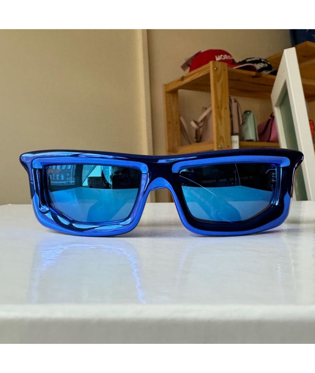 OFF-WHITE Синие пластиковые солнцезащитные очки, фото 9