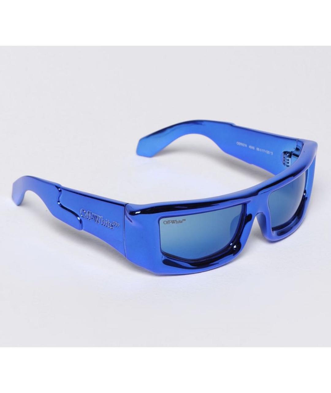 OFF-WHITE Синие пластиковые солнцезащитные очки, фото 8