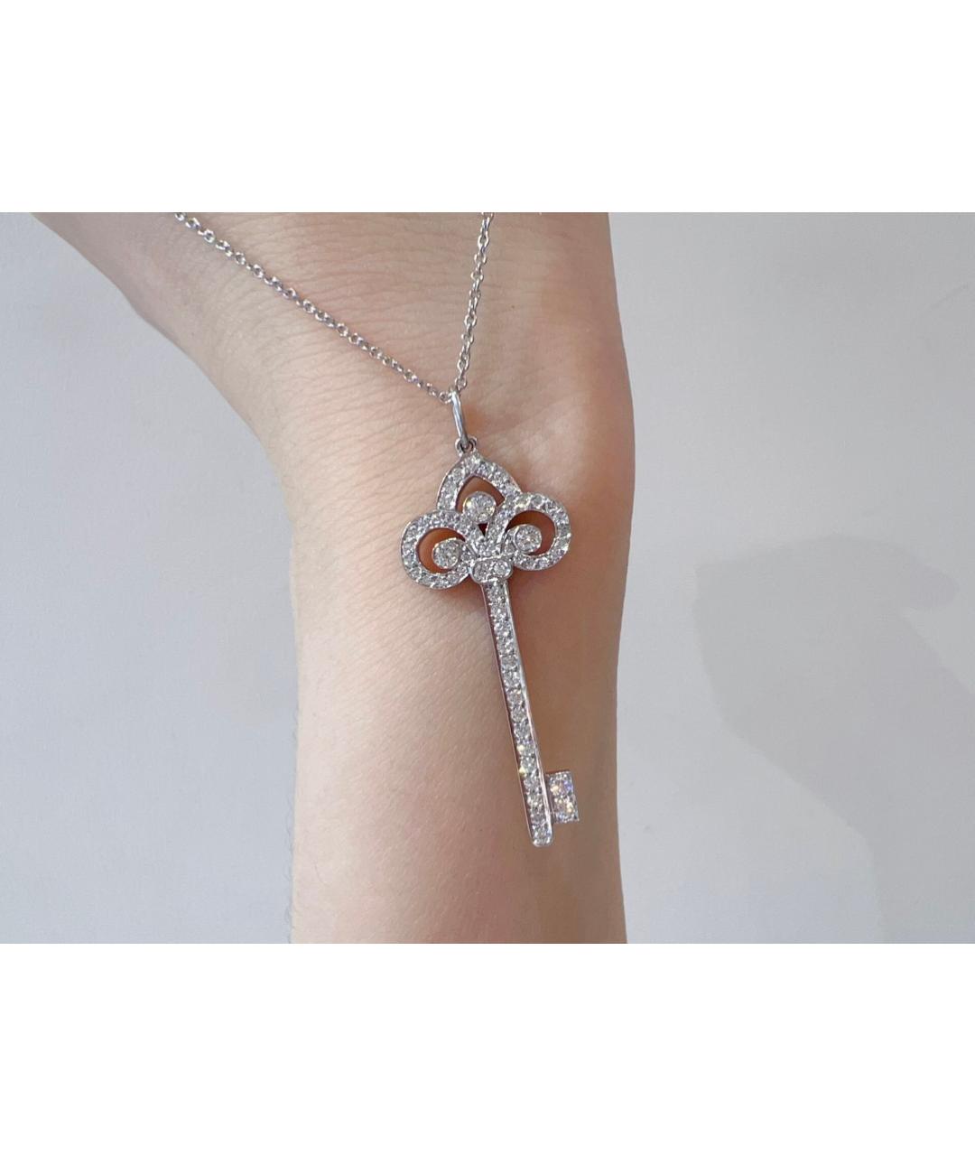 TIFFANY&CO Серебряное платиновое колье, фото 6