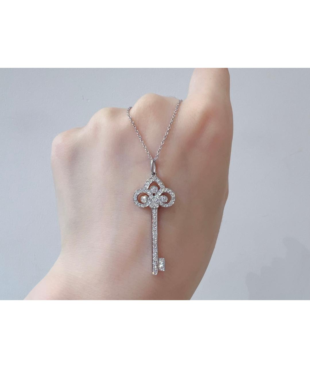 TIFFANY&CO Серебряное платиновое колье, фото 3