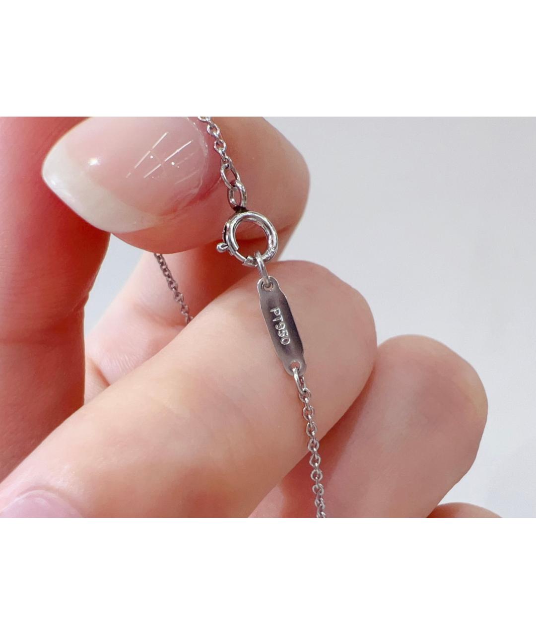 TIFFANY&CO Серебряное платиновое колье, фото 5