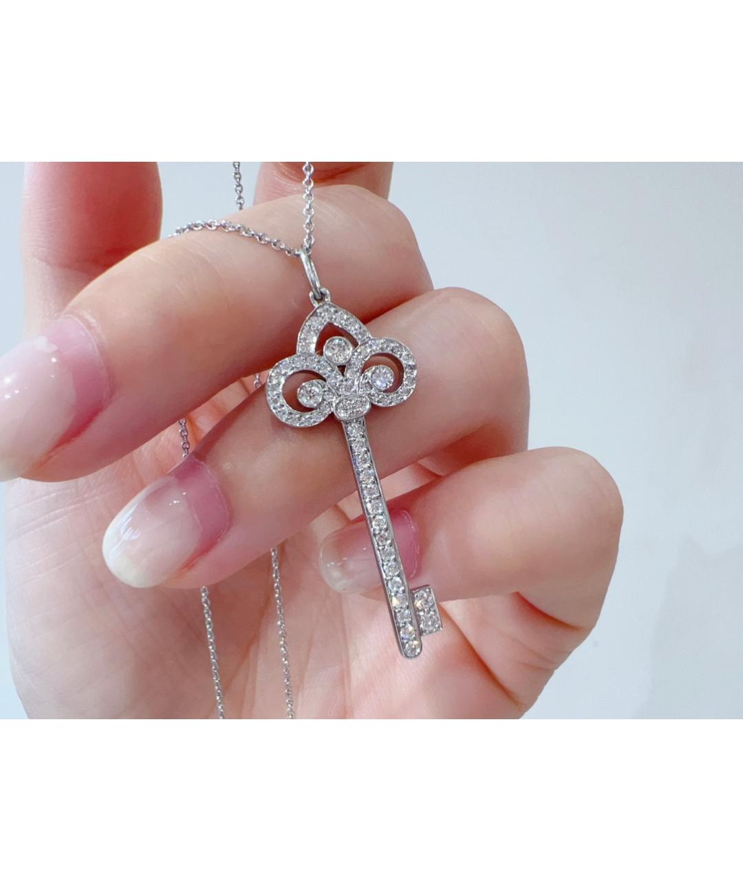 TIFFANY&CO Серебряное платиновое колье, фото 4