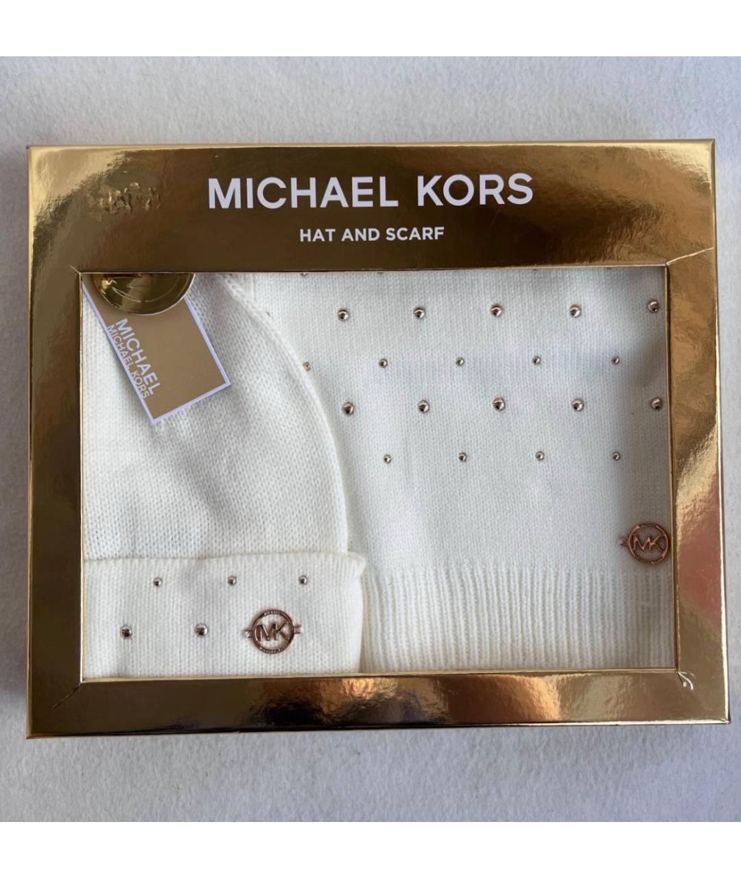 MICHAEL MICHAEL KORS Белая шапка, фото 8